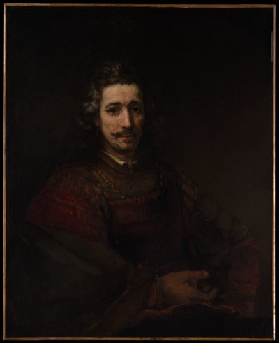 Man with a Magnifying Glass by Rembrandt van Rijn